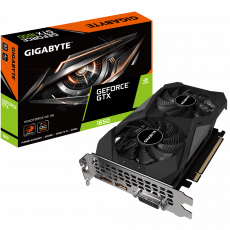 Видеокарта Gigabyte GF GTX1650 4Gb (GV-N1656WF2OC-4GD, 128bit, GDDR6, DVI+HDMI+DP) RTL