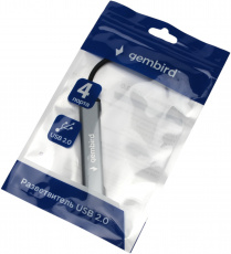 USB 2.0 HUB Gembird UHB-C203 (4 порта, 0.1m, grey)