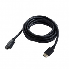 Кабель HDMI (m) - HDMI (f) удлинительный 3.0m (CC-HDMI4X-10, ver.2.0, с позолоченными контактами, экранированный, black) Cablexpert