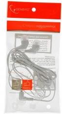 Наушники Gembird MP3-EP14W (затычки, без микрофона, 1.5m, white)