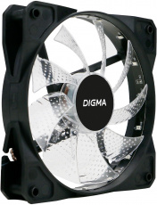 Вентилятор Digma DFAN-FRGB2 (120x120x25mm, Hydro, 1200rpm, 23dBa, 3+4pin, RGB fixed LED, black) RTL