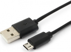 Кабель USB 2.0 Am - micro USB 1.8m (CC-MUSB2C-AMBM-6, медь, витой, экранированный, black) Cablexpert