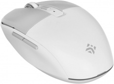 Мышь беспроводная DEXP DCM-807D (Bluetooth/2.4GHz, optical, 1600dpi, аккумулятор, soft touch, white)