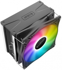 Вентилятор PCCOOLER GI-X4S (1150/1151/1155/1200/1700/2011/2066/AM4, 120mm, Al, Hydro, 800-1600rpm, 18-30dBa, 4 тепловые трубки, 4pin, 145W, RGB fixed LED) RTL