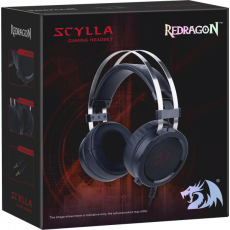Наушники Redragon SCYLLA (полноразмерные закрытые, c микрофоном, игровые, 2m, black)