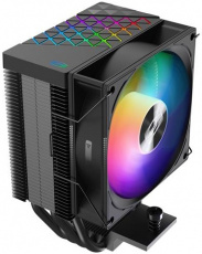 Вентилятор PCCOOLER R400 ARGB (1150/1151/1155/1156/1200/1700/1851/AM4/AM5, 92mm, Al, Hydro, 800-2200rpm, 18-30dBa, 4 тепловые трубки, DTH, 4pin, PWM, ARGB LED, 135W, black) RTL