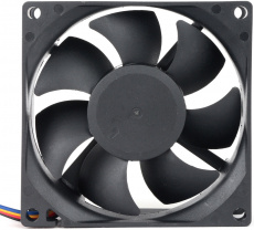 Вентилятор Gembird D8025SM-4 (80x80x25mm, sleeve, 3000rpm, 35dBa, 4pin, PWM, black) OEM