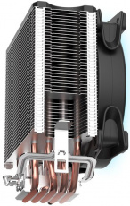Вентилятор PCCOOLER GI-X5B (1150/1151/1155/1200/1700/AM4, 120mm, Al, Hydro, 1000-1800rpm, 27dBa, 5 тепловых трубок, 4pin, PWM, 160W, blue LED, black) RTL