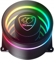 Водяное охлаждение Cougar Poseidon Elite ARGB 240 (1150/1151/1155/1156/1200/1366/1700/1851/FM1/FM2/AM2/AM3/AM4/AM5, Радиатор: Al, Водоблок: Cu, 2 вентилятора: 120mm, 500-2200rpm, <34dBa, 4pin, PWM, ARGB, Помпа: 2700rpm, 3pin, 230W, black) RTL