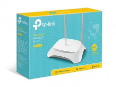 Роутер TP-LINK TL-WR840N ver.6.x (300Mbps, 2.4GHz, 4 ports, 100Mbps, 2 внешние несъёмные антенны 5dBi, white)