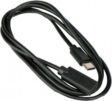 Кабель удинительный USB 2.0 Type-C (m) - Type-C (f) 1.0m (CCP-USB2-CMCF-1M, 3A, QC3.0, PD, black) Cablexpert