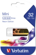 Флеш накопитель USB 2.0 32Gb Verbatim Mini Neon Edition (49388, Orange)