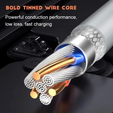 Кабель Type-C --> Type-C 1.0m (5A, 100W, быстрая зарядка, силиконовый, white)