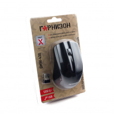 Мышь беспроводная Гарнизон GMW-430 (optical, 1200dpi, 2xAAA, black)