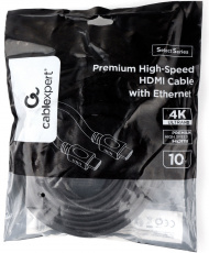 Кабель HDMI (m) - HDMI (m) 10.0m (CC-HDMI4L-10M, 4K, ver.2.0, с позолоченными контактами, экранированный, black) Cablexpert
