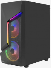 Корпус AeroCool Scape-G-BK-V2 (без БП, ATX, USB3.0, RGB, black)