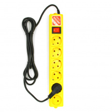 Сетевой фильтр КУБ (Powerсube SPG-B-10-YELLOW, 6 розеток, 3 метра, желтый) RTL