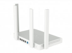 Роутер Keenetic Giga SE (KN-2410) (ADSL2+, 400/867Mbps, 2.4/5GHz, 4 port, 1000Mbps, 4 внешние несъёмные антенны 5dBi, порт SFP, 2*USB, USB Printer/FTP Server/3G/4G/LTE, grey-white)