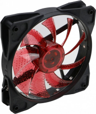 Вентилятор Digma DFAN-LED-RED (120x120x25mm, Hydro, 1200rpm, 23dBa, 3+4pin, red LED, black-red) RTL