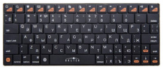 Клавиатура беспроводная Oklick 840S (Bluetooth, миниатюрная, встроенная батарея, для мобильных устройств и планшетов, с основой из нержавеющей стали, black)