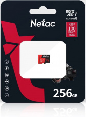 Карта памяти SDXCmicro Card 256Gb Netac P500 Extreme Pro (NT02P500PRO-256G-S, Class 10, UHS-I U3, 90MB/s, без адаптера)