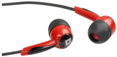 Наушники Defender Basic 604 (затычки, без микрофона, 1.1m, black-red)