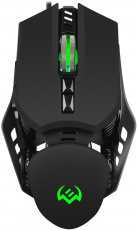 Мышь Sven RX-G815 (USB, optical, 8000dpi, игровая, настраиваемая RGB подсветка, программируемая, soft-touch, 1.8m, black)