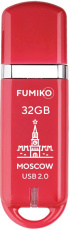 Флеш накопитель USB 2.0 32Gb FUMIKO MOSCOW (FMW-14, 30MB/s, red)
