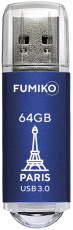 Флеш накопитель USB 3.0 64Gb FUMIKO PARIS (FPS-43, blue)