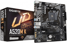Материнская плата Gigabyte A520M K (AM4, mATX) RTL