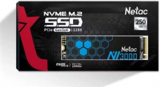 Накопитель SSD M.2 (2280) 250Gb Netac NV3000 (NT01NV3000-250-E4X, 3000/1400Mbs, PCI-E Gen3 x4, NVMe1.3)