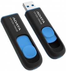 Флеш накопитель USB 3.2 256Gb ADATA UV128 (AUV128-256G-RBE, 100MB/s, black-blue)