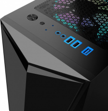 Корпус 1STPLAYER DK-3 (без БП, ATX, USB3.0, black)