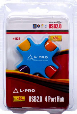 USB 2.0 HUB L-PRO #1122 (4 порта, blue)