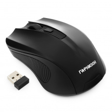 Мышь беспроводная Гарнизон GMW-405 (optical, 1600dpi, 2xAAA, black)