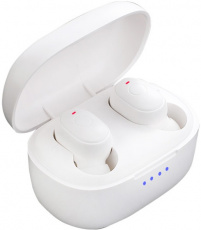 Гарнитура FUMIKO BE08 (FBE08-02, затычки, беспроводная, Bluetooth 5.0, с микрофоном, до 5 часов работы от батареи, white)