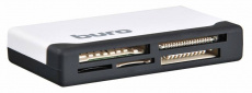 Карт-ридер Buro BU-CR-2102 (microSD, SDHC, M2, MS, CF, MMC, XD, white-black, USB2.0)
