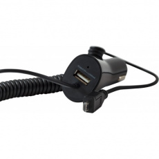 Зарядное устройство от прикуривателя Defender UCG-03 (1 USB разъём, кабель 1.5m, microUSB 1A, black)