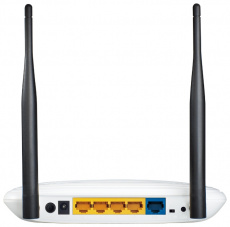Роутер TP-LINK TL-WR841N (300Mbps, 2.4GHz, 4 ports, 100Mbps, 2 внешние несъёмные антенны 5dBi, white)