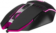 Мышь Marvo M112 (USB, optical, 4000dpi, подсветка, игровая, программируемая, soft-touch, 1.5m, black)