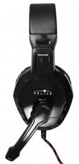 Наушники Oklick PHOENIX HS-L320G (полноразмерные закрытые, с микрофоном, регулятор, игровые, 1.9m, black-red)