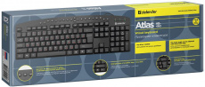 Клавиатура Defender Atlas HB-450 (USB, мультимедийная, black)