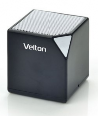 Колонка Velton VLT-SP115BTBl (3W, портативная, аккумулятор 300mAh, Bluetooth v.2.1, AUX, black)