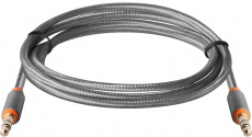 Кабель аудио 3.5mm Jack (m) - 3.5mm Jack (m) 1.2m (JACK01-03, grey) Defender