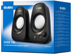 Колонки Sven 190 (2x3W, USB, black)