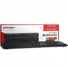 Клавиатура Crown CMK-300 (USB, мультимедийная, black)