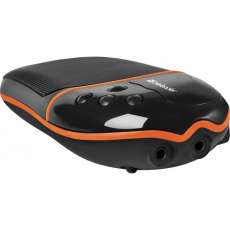 Колонки Defender SPARK M1 (6W, мобильные 1.0, аккумулятор, FM, SD/USB, MP3, дисплей, black-orange)