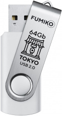 Флеш накопитель USB 2.0 64Gb FUMIKO TOKYO (FTO-25, 30MB/s, white)