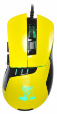 Мышь Oklick SNAKE 865G (USB, optical, 2400dpi, игровая, black-yellow)