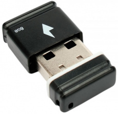 Флеш накопитель USB 2.0 8Gb Gembird (GFL-2.0-8mini, black)